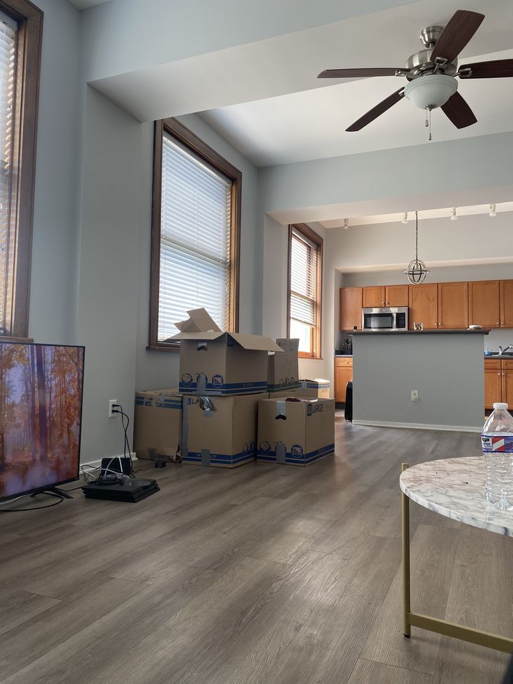 an apartment under change