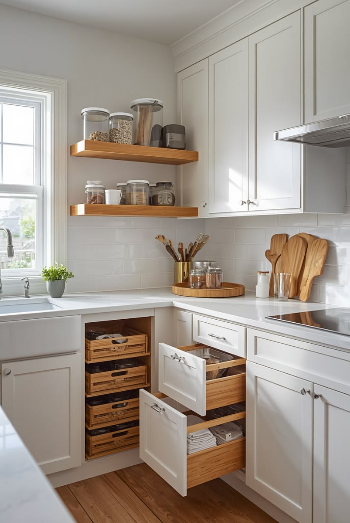 an organized kitchen 