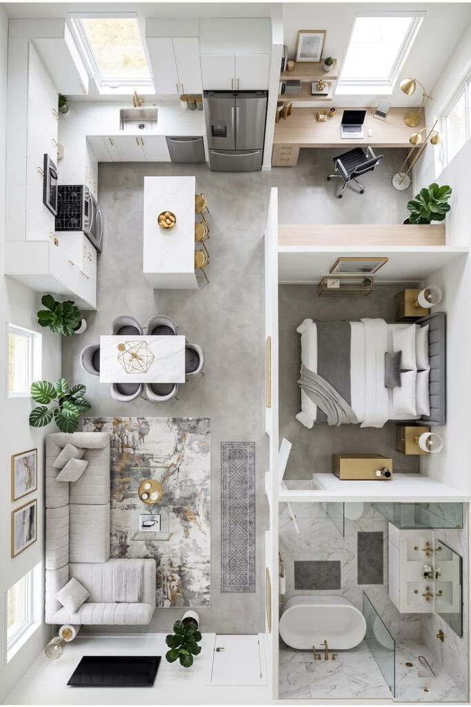 A full apartment set-up