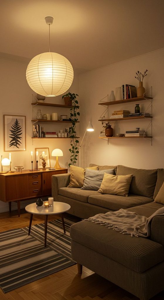 apartment with extra lighting