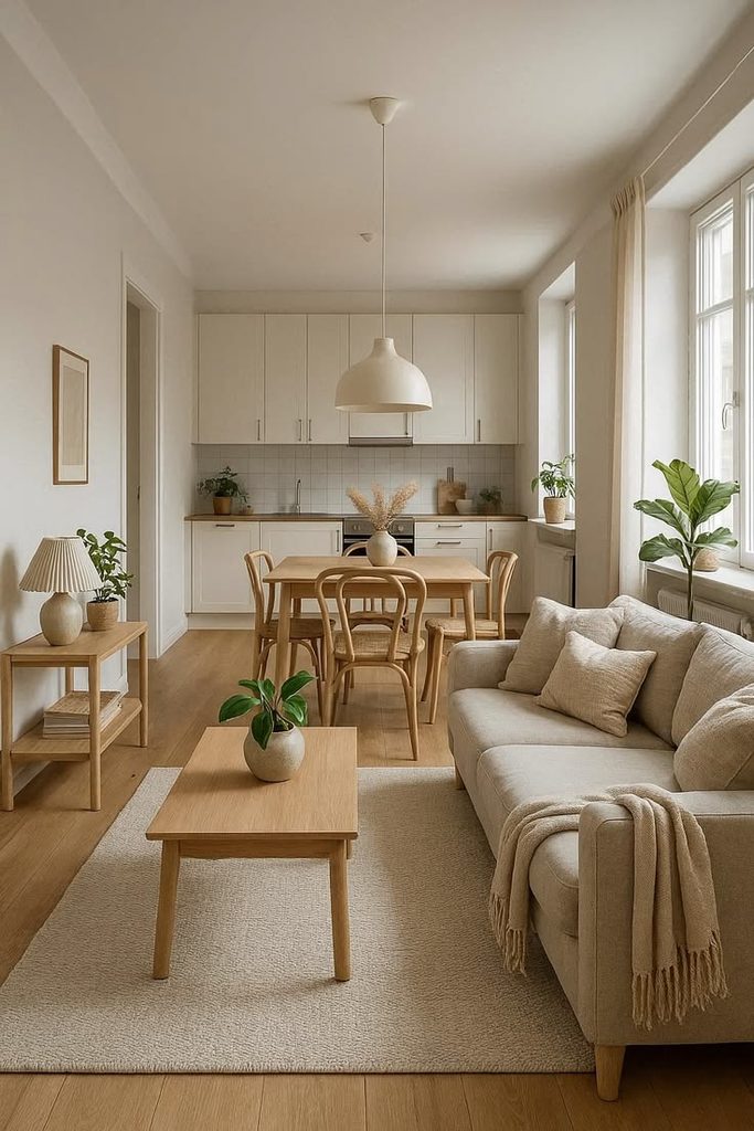 apartment with nice furniture settings