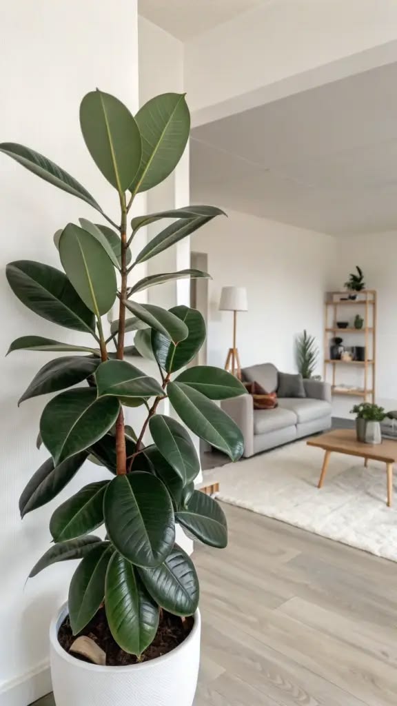 a decorative plant as regards to how make a rental feel like home