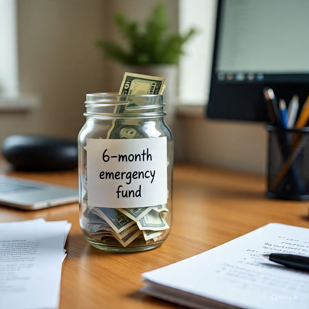 emergency budget saving jar