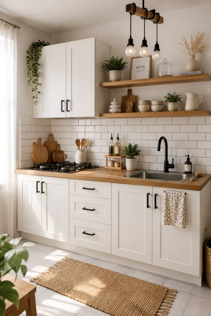 kitchen with simple settings