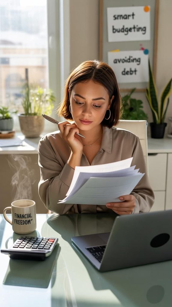 lady comparing document as regards to things to know about your first paycheck