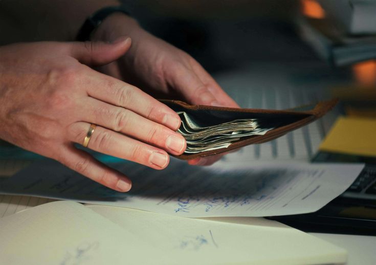money inside a wallet