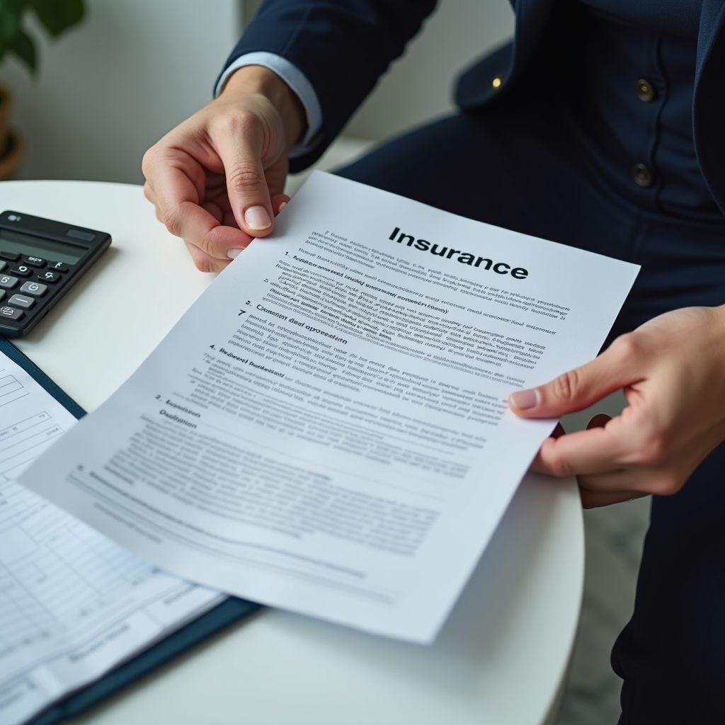 an insurance document as regards to things to include in your first monthly budget