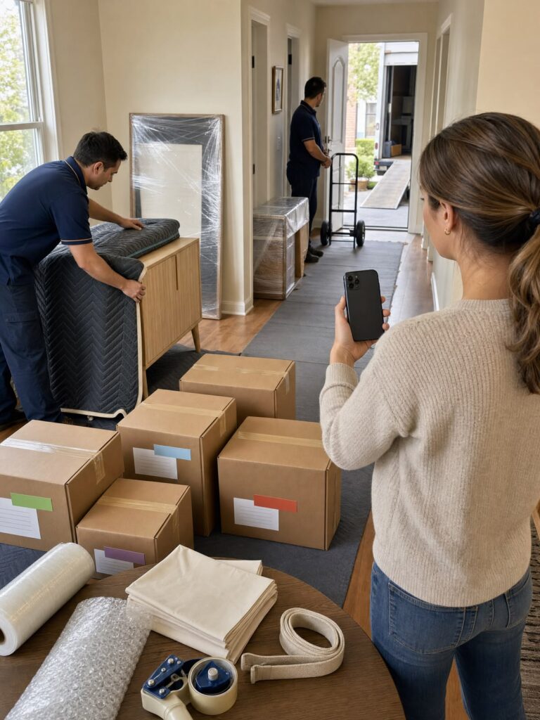 someone moving in to a new apartment