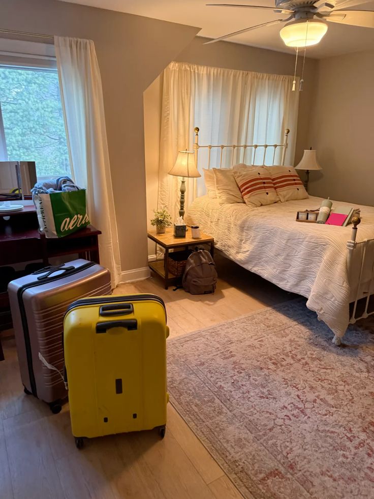 two boxes in a room