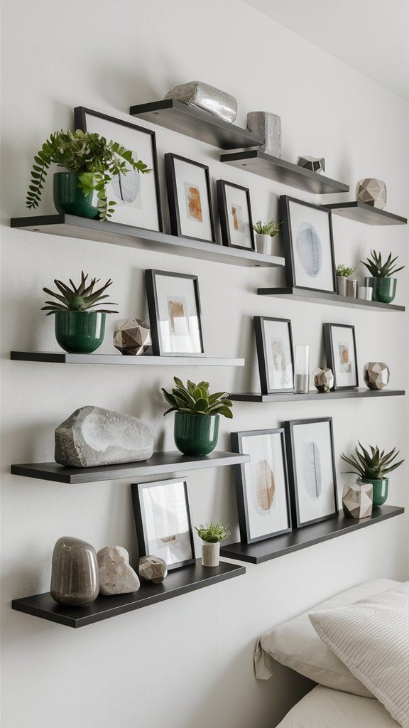 apartment with a  nice wall decor