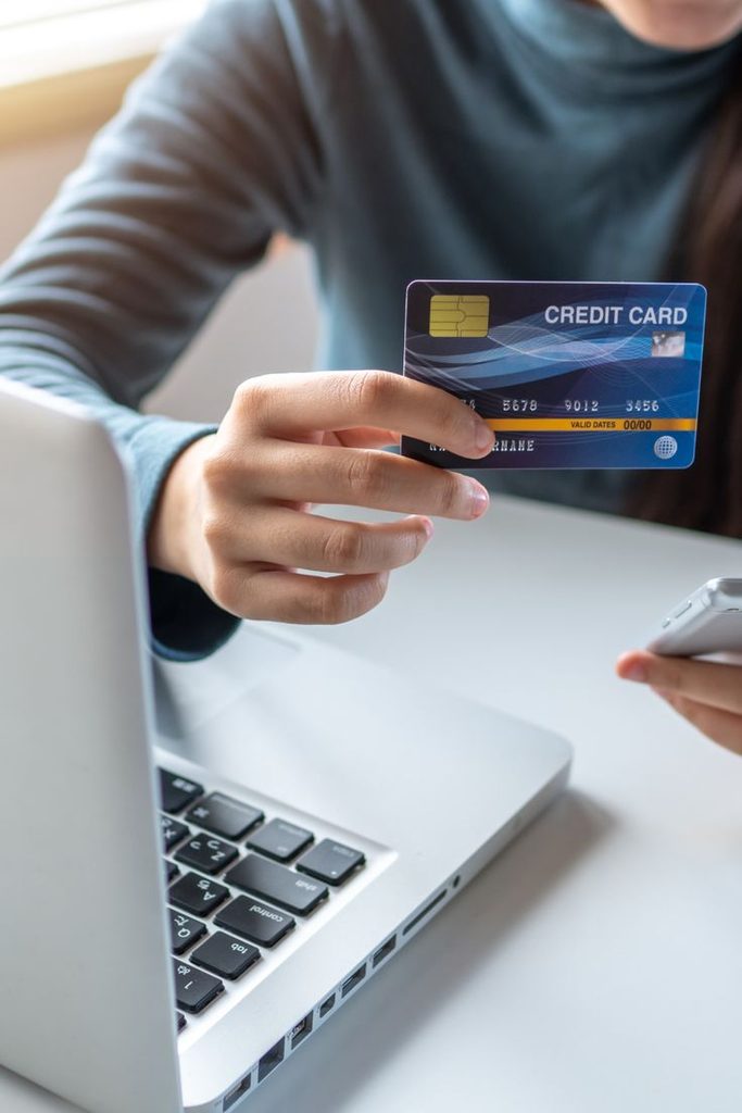 young adult choosing first credit card
