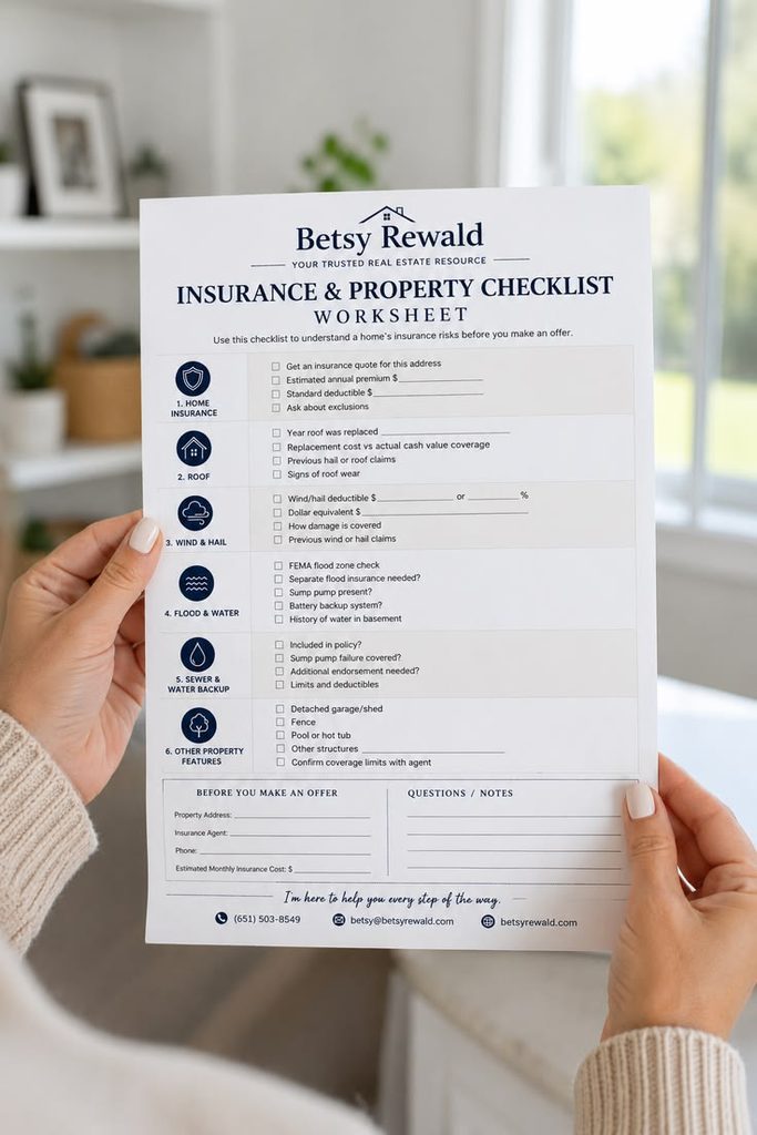 A person reviewing rental insurance papers