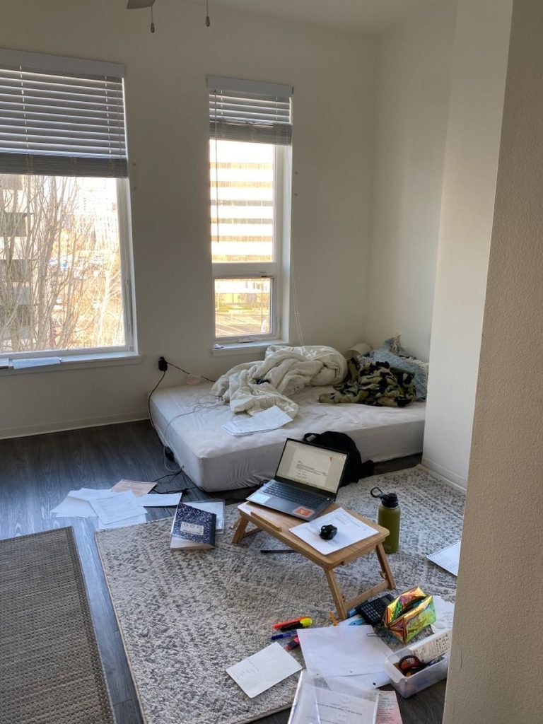 empty first apartment mattress as regards to what to expect when you move out for the first time